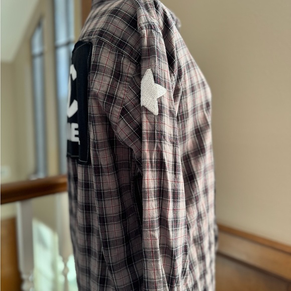 Patch work button down - Picture 2 of 3